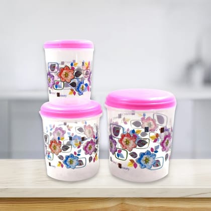 3 Pc Storage Container used in all kinds of places including household and offices for storing stuffs and items etc.