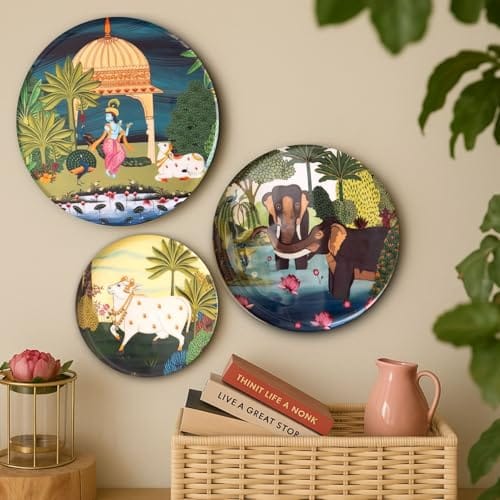 Wall & Table Decor | Divine Tabletop Frame | Spiritual Home & Office Decoration | Wooden Stand | Mandir, Living