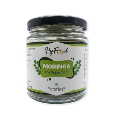Hyfood's Pure Moringa Leaf Powder - 590 gm - One jar of powder