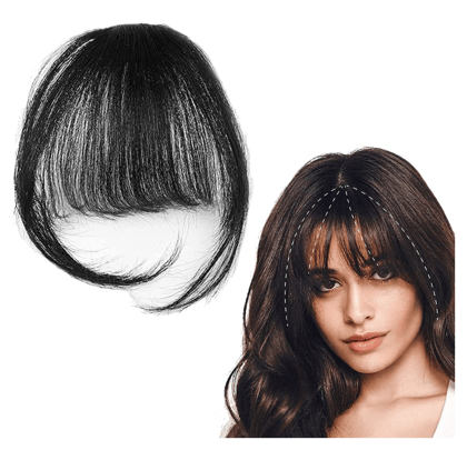 PRISHA HAIR Clip in Bangs Front Neat Fringe One Piece Clip in Fringe Hair Extensions with Temples for Women PRISHA HAIR Clip in Bangs Front Neat Fringe One Piece Clip in Fringe Hair Extensions with Temples for Women