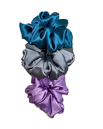 Aliza Set of 14 Satin scrunchies for women