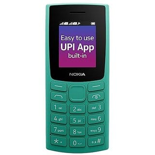 Nokia 106 with Built-in UPI Payment (Single Sim 1000 mAh Battery, 1.8 Inch Display, GREEN)