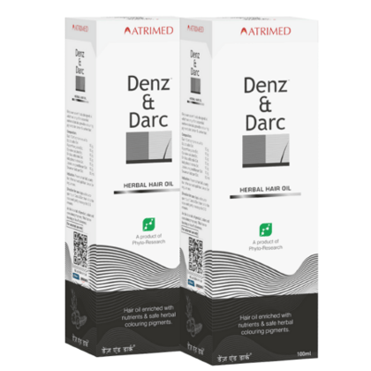 Atrimed Denz & Darc Herbal Hair Oil (Pack of 2) - 200 ml Atrimed Denz & Darc Herbal Hair Oil (Pack of 2) - 200 ml