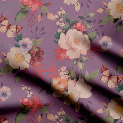Peonies watercolur-Crepe