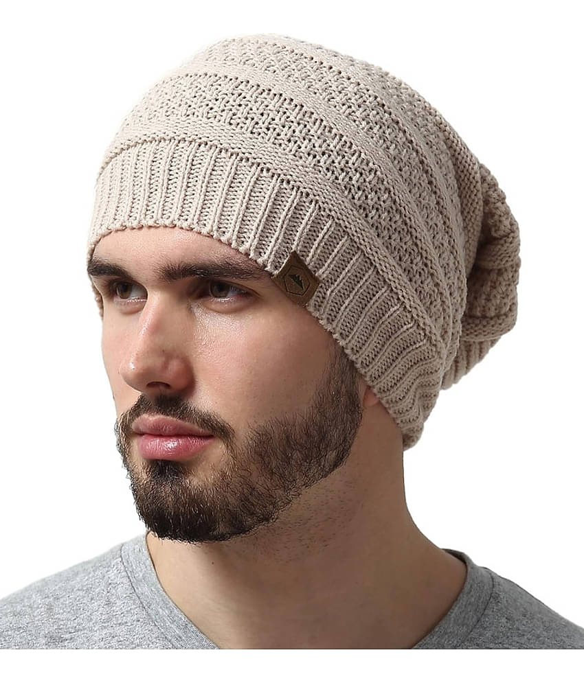 Paryag Black Woollen Men's Cap ( Pack of 1 )