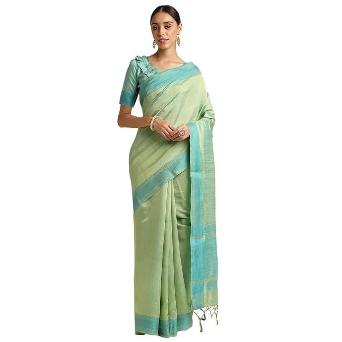 DOI MOI Tussar Silk Woven Banarasi Saree