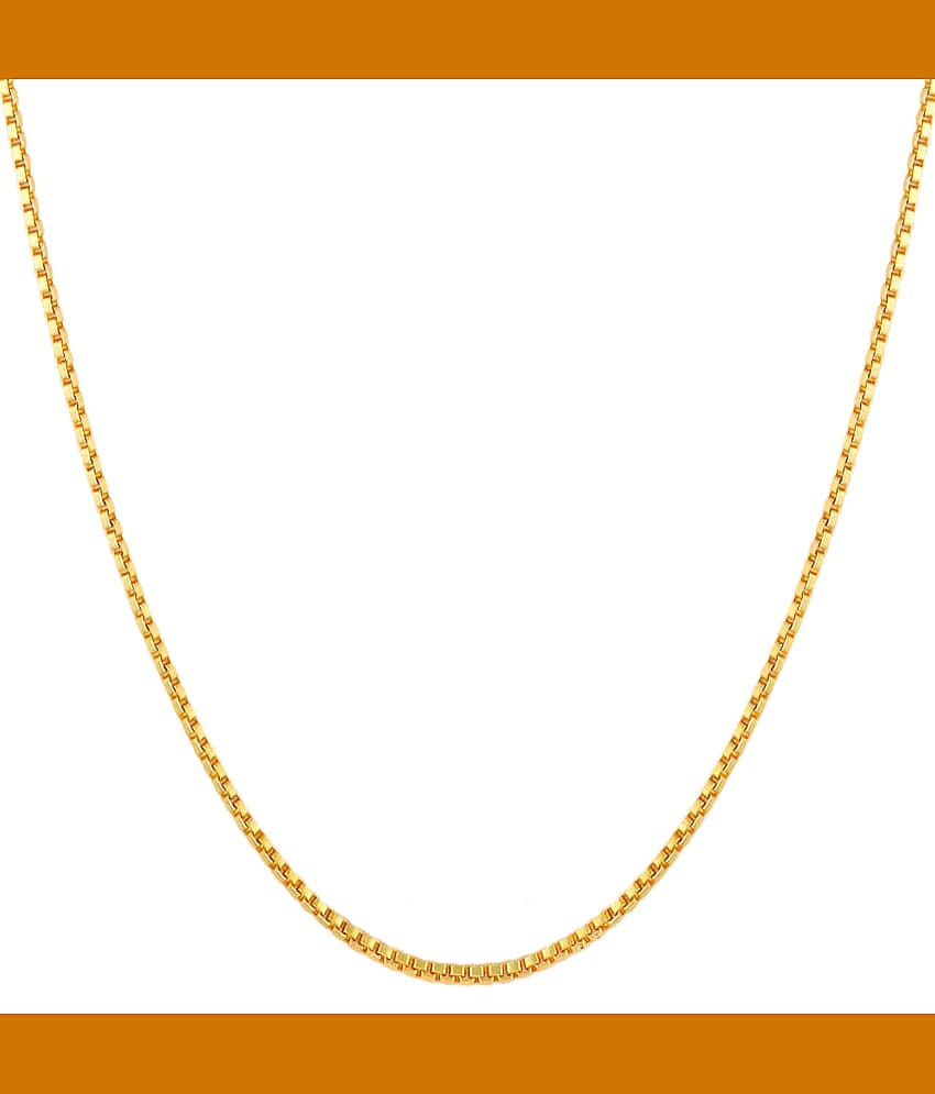 FASHION FRILL Gold Plated Chain ( Set of 1 )