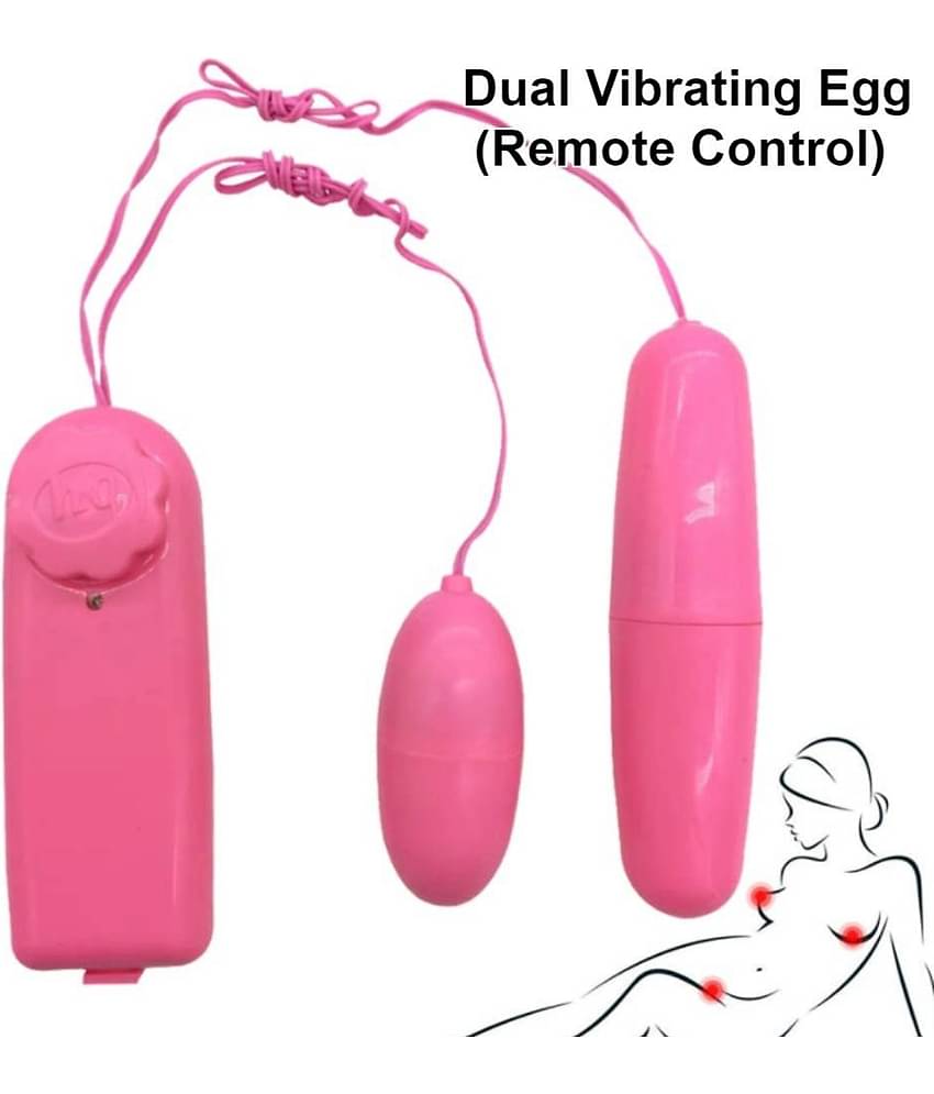 KAMAHOUSE Dual Egg Vibrator Female Masturbator Vibrating Egg Remote Control G-Spot Massager