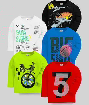 Kuchipoo Pack of 3 Boys Cotton Blend T-Shirt ( Multicolor )