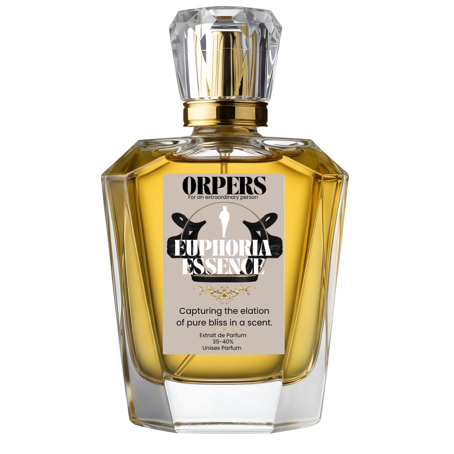 ORPERS Euphoria Essence Extrait de Parfum Unisex | Fresh Woody Luxury | Bergamot Marine Amber Sandalwood Musk | 40% Concentration | 24+ Hours