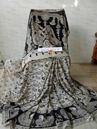 AWESOME LINEN COTTON PRINTED SAREE - 2007