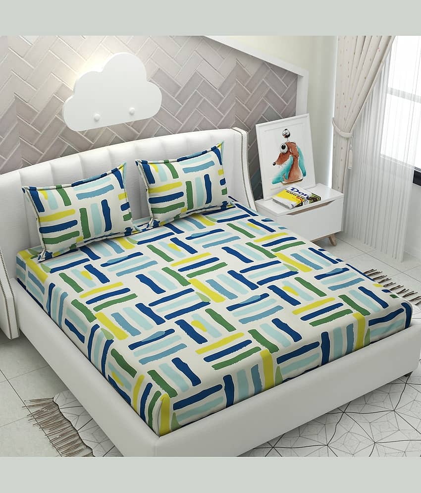 HIDECOR Microfiber Double Bedsheet ( White )