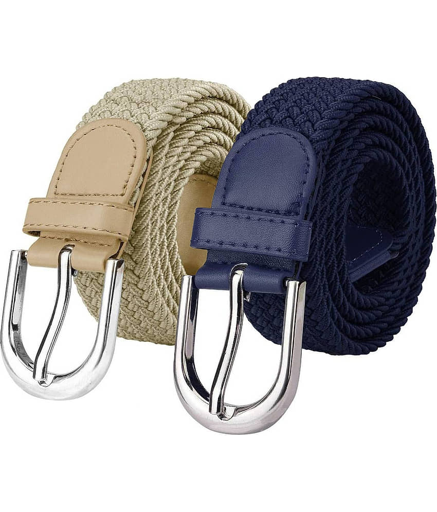 Kastner Canvas Girls Braided Belt ( Pack of 2 )