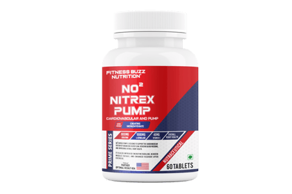 Fitness Buzz Nutrition I Prime Series I NO2 Nitrex Pump I Cardiovascular and Pump with Added Creatine Monohydrate I 800mg Creatine I 1000mg L-Citrulline I 40mg Vitamin-C I Over Heart Health I Nutraceutical I Veg I 60 Tablets