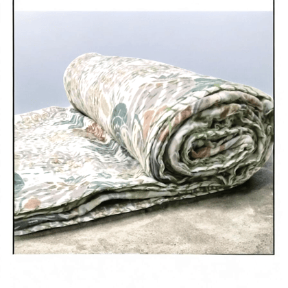 Hand Quilted Kantha Bedcover- charm of white-90 x 100 inches