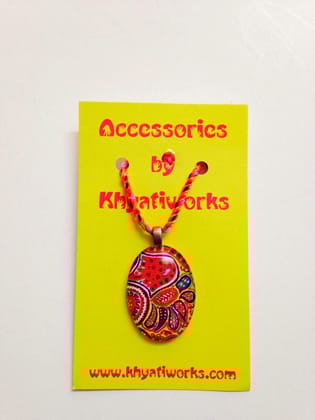 Ice Cream Oval Glass Pendant