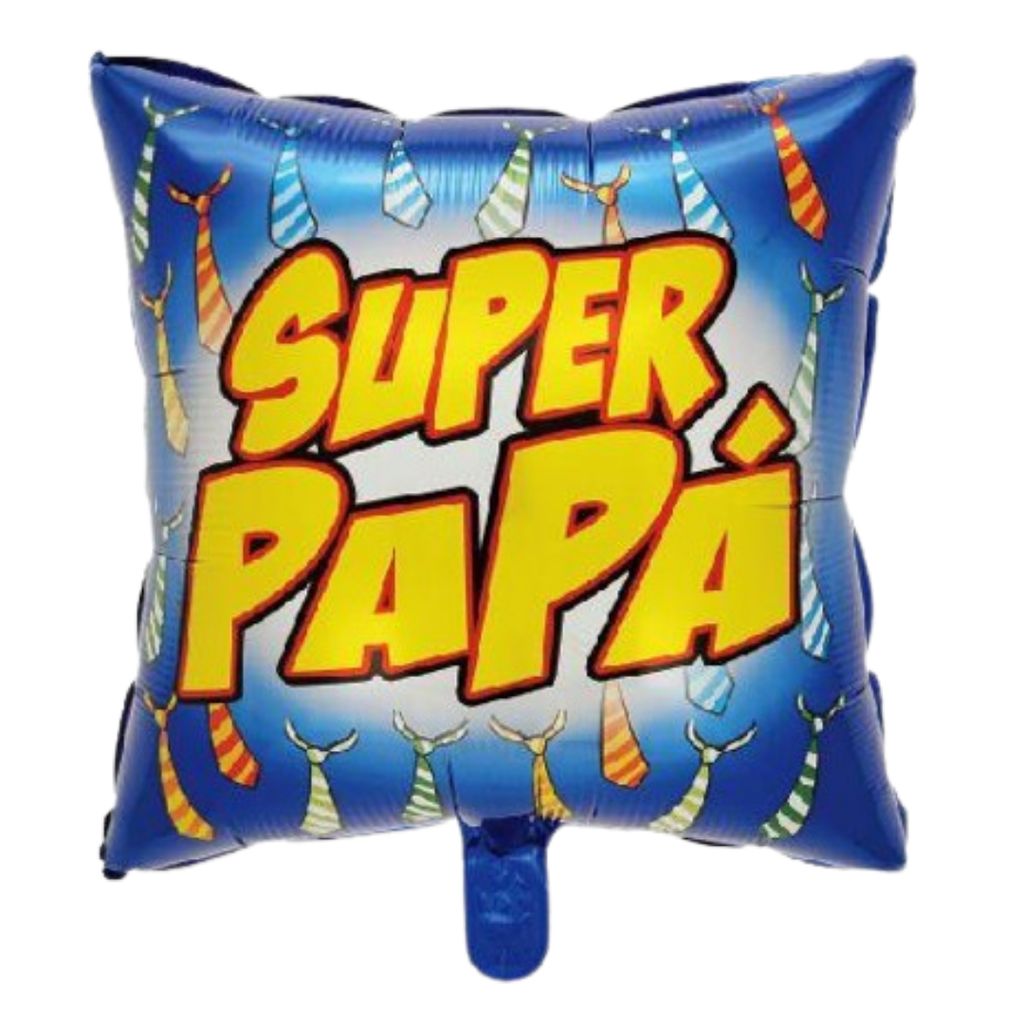 18 Square Colorful Super Papa Balloon - Party and Festive Needs | Buy online on ZillyBuy