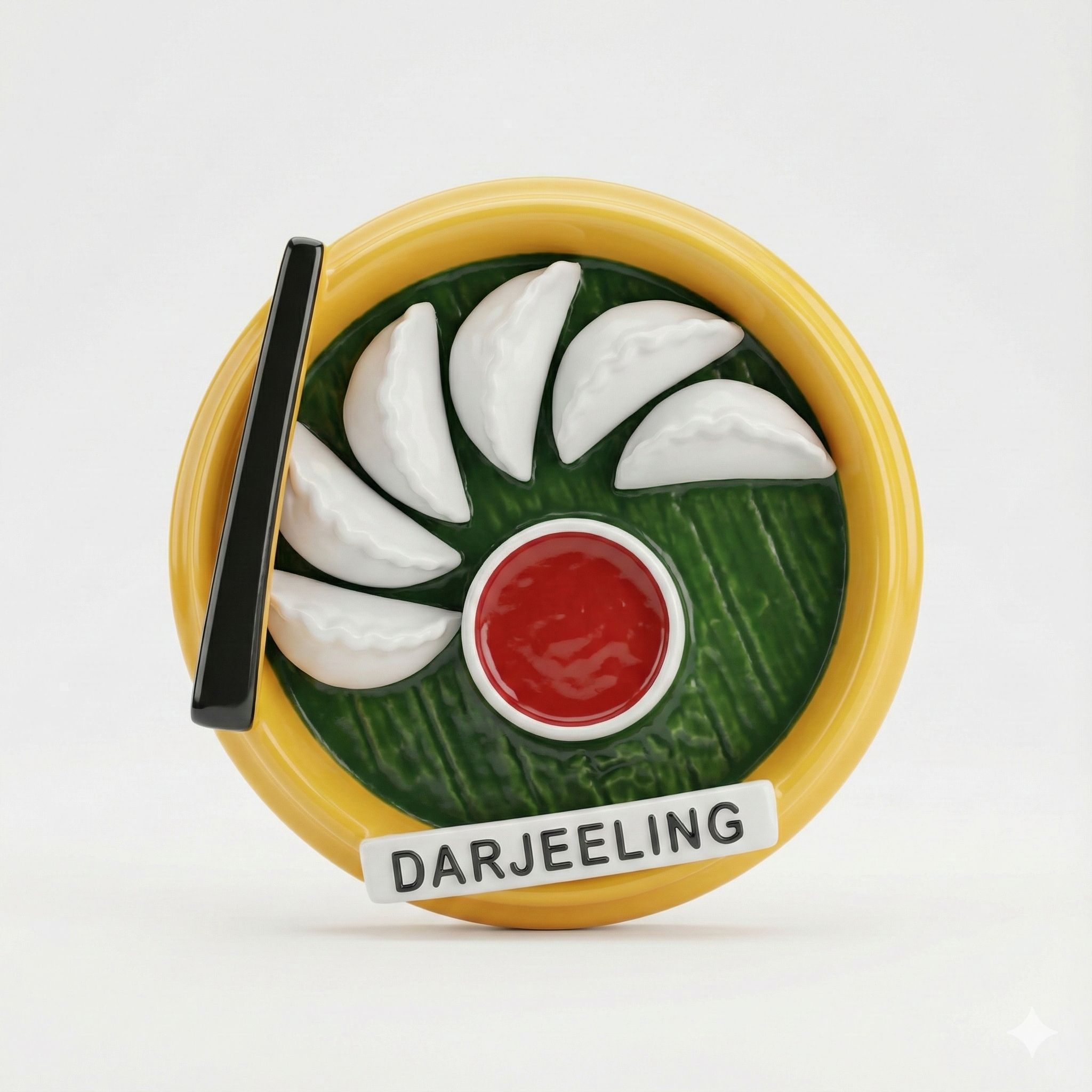 Ceramic Darjeeling Fridge Magnet