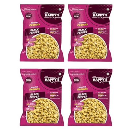 Happy's Roasted Peanuts Black Pepper - 800 gm
