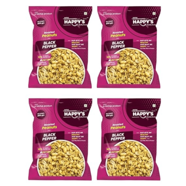 Happy's Roasted Peanuts Black Pepper - 800 gm