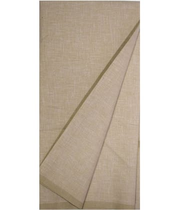 KUNDAN SULZ GWALIOR - Beige Cotton Blend Men's Unstitched Shirt Piece ( Pack of 1 )