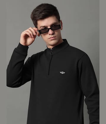 GET GOLF Fleece High Neck Men's Sweatshirt - Black ( Pack of 1 )
