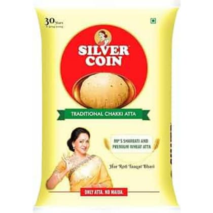 Silver Coin whole wheat Atta