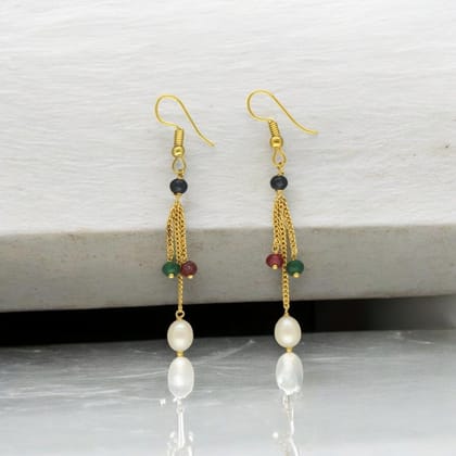 Sri Jagdamba Pearls Whril Pearl Earrings For Women Girls