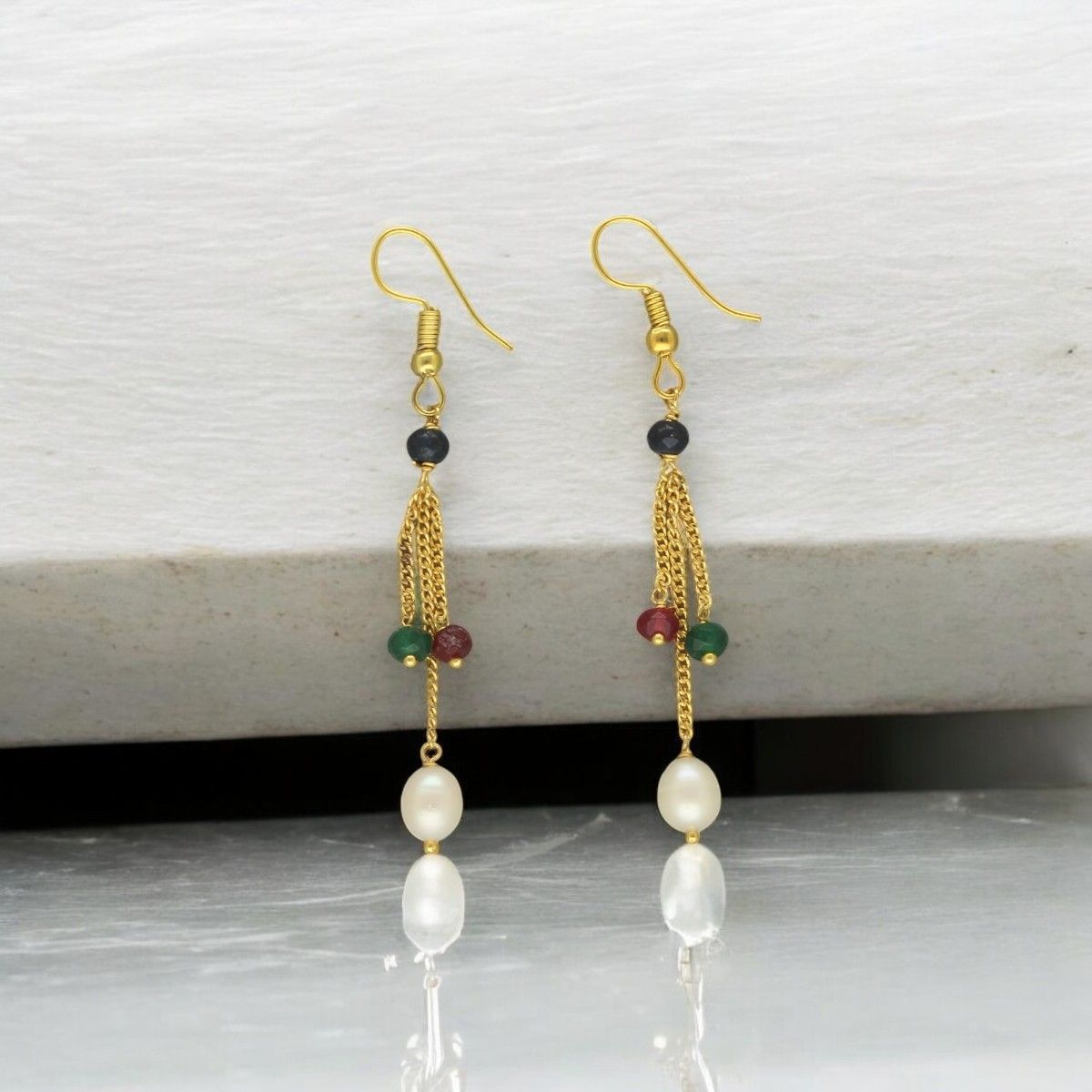 Sri Jagdamba Pearls Whril Pearl Earrings For Women Girls