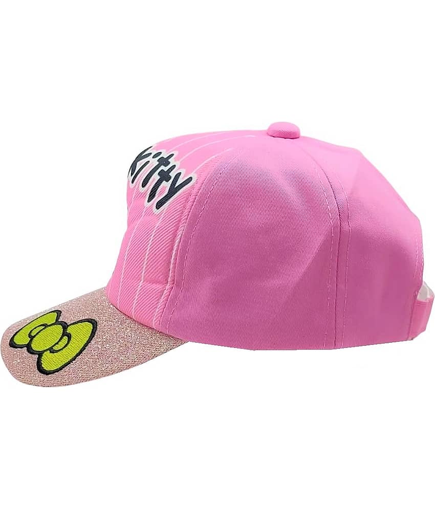 Zacharias Girl's Kids Cotton Cap kc-11-Light-Pink-(Pack of 1) (1-4 Years)