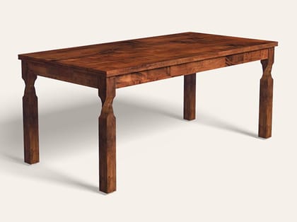 Magnitude 8 Seater Rectangular Solidwood Dining Table -1-Year Warranty, Mahogany
