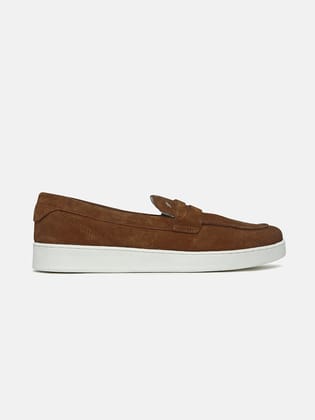 CHESTNUT Brown Suede Casual Loafers-6