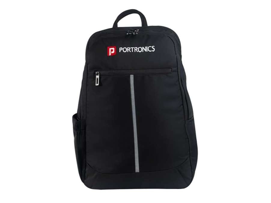 Portronics Byte Laptop Backpack Bag with 15.6 Inch Laptop Sleeve, Bottle Pocket, 27 Litres, Water Resistant Fabric
