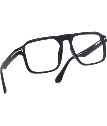 Hexxa Black Rectangular Eyeglass Frame ( Pack of 1 )