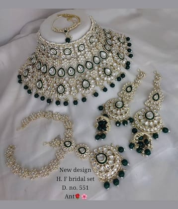 Padmavati Bangles Green Alloy Necklace Set ( Pack of 1 ) Padmavati Bangles Green Alloy Necklace Set ( Pack of 1 )