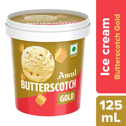 Amul Gold Butterscotch Ice Cream, 125 Ml