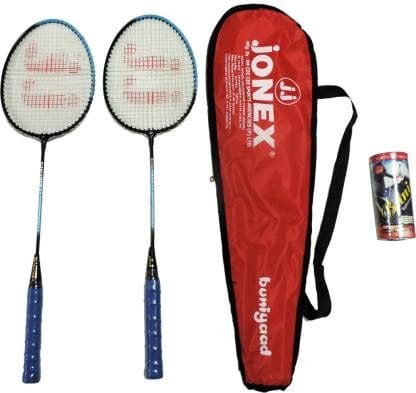 Jonex Badminton Racket, Play Badminton Set (2 Rackets and Pack of 3 Shuttlecocks)