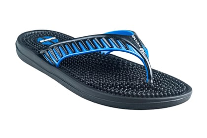 Action Gents Black / S. Blue Chappal EVA-Black/S. Blue / 10