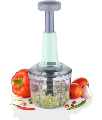 THRIFTKART Plastic 900 ml Vegetable Push Chopper (Set of 1)