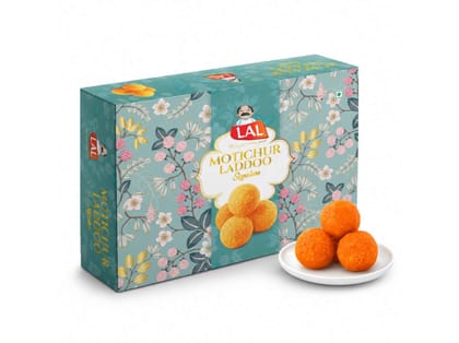 Lal Sweets Motichur Laddoo - 400g (With Rakhi Gift)