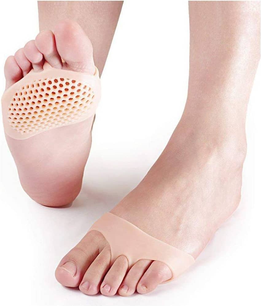 MV creation Soft Silicon Gel Half Toe Sleeve Forefoot Pads For Pain Relief