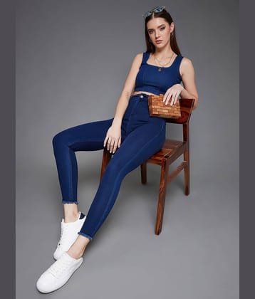 Miss Chase - Navy Blue Denim Skinny Fit Women's Jeans ( Pack of 1 )
