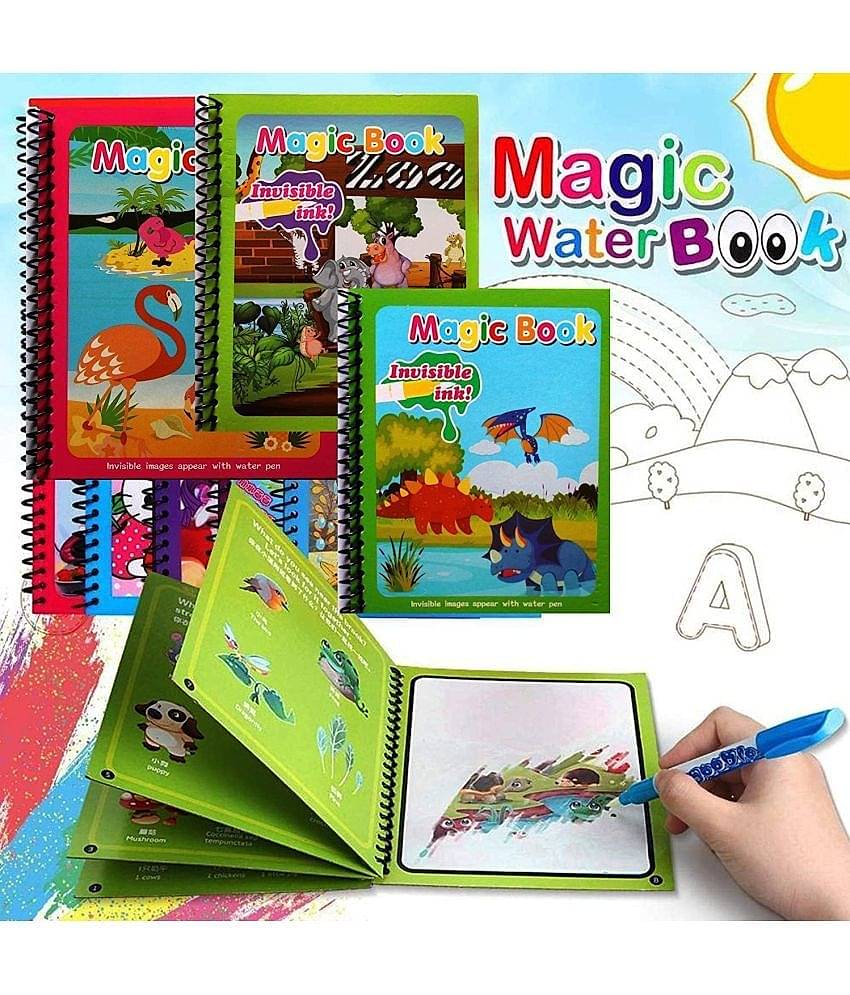 Water Magic Book, Magic Doodle Pen, Coloring Doodle Drawing Board Games for Kids, Educational Toy for Growing Kids