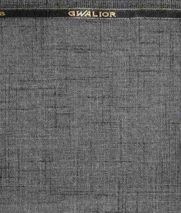 Gwalior Suitings Gray Polyester Unstitched Pant Piece