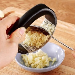 Kudos Garlic Press Crusher Rocker,Garlic Press Rocker Stainless Steel Ginger Crusher Squeezer Mincer Kitchen Gadget Tool