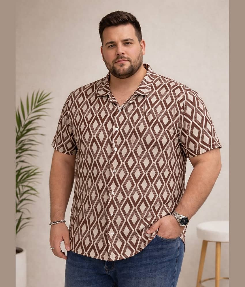AUSTIVO Cotton Blend Regular Fit Printed Half Sleeves Men's Casual Shirt - Mint Green ( Pack of 1 )
