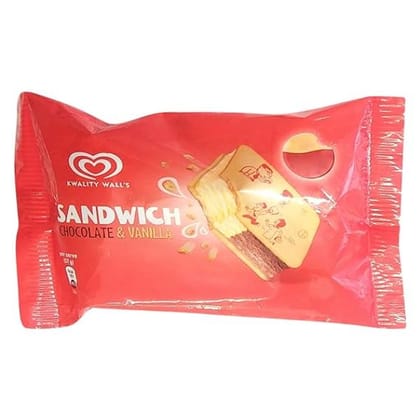 Kwality Wall'sChocolate and Vanilla Flavored Sandwich 90 Ml