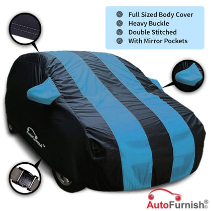 Autofurnish  Stylish  Stripe  Car Body Cover For Land Rover Defender (5 Seater) 2022 (ARC Series)-Arc Aqua
