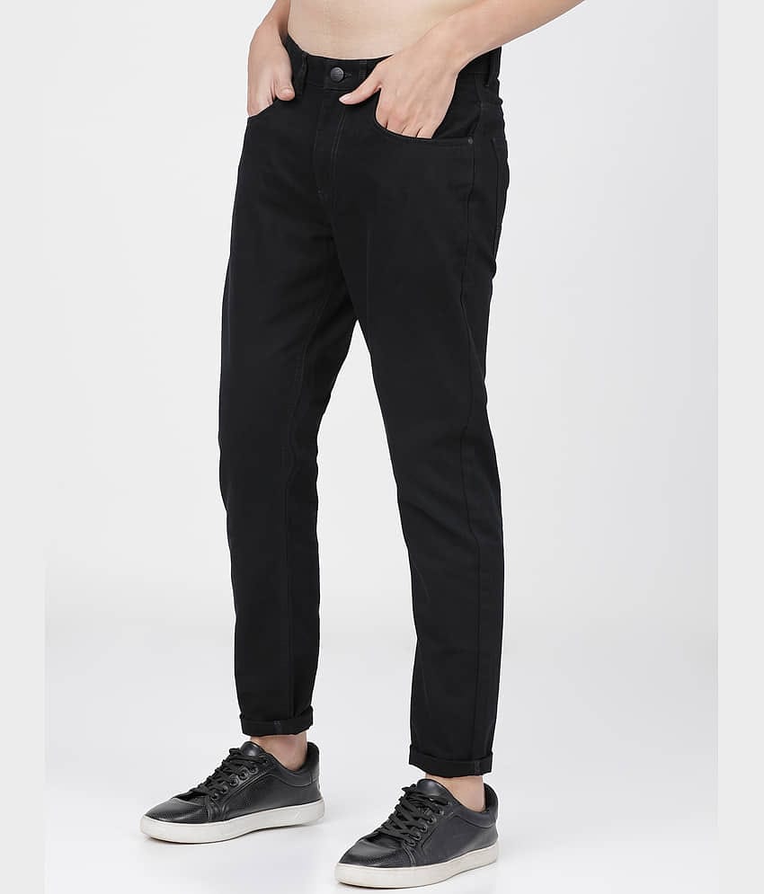 Ketch Slim Flat Men's Chinos - Black ( Pack of 1 )