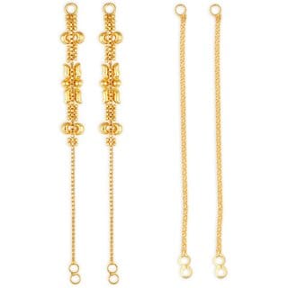 1gram gold Plated Kanchain Ear chain earcuff Ear to Ear Combo for Women & Girls